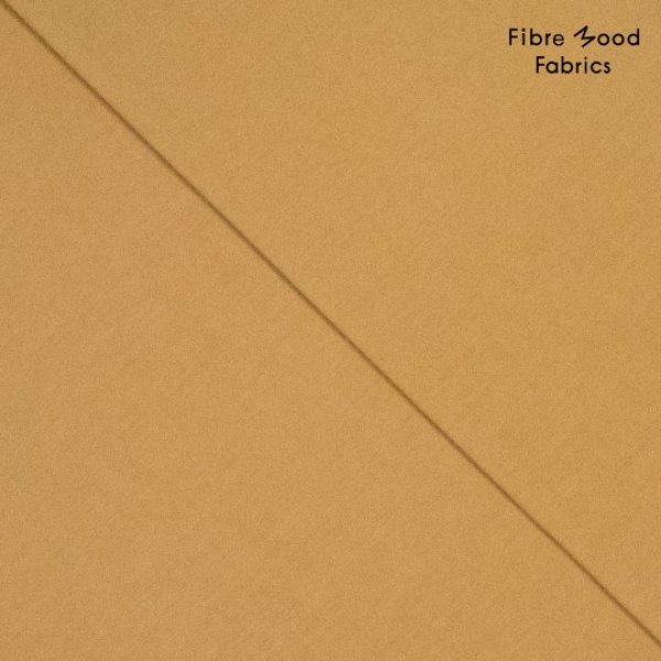 Fibre Mood, Webware Baumwolle Poplin stone washed, ocker
